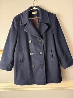 Vintage Forecaster of Boston wool blend Navy Double-Breasted Union 80s